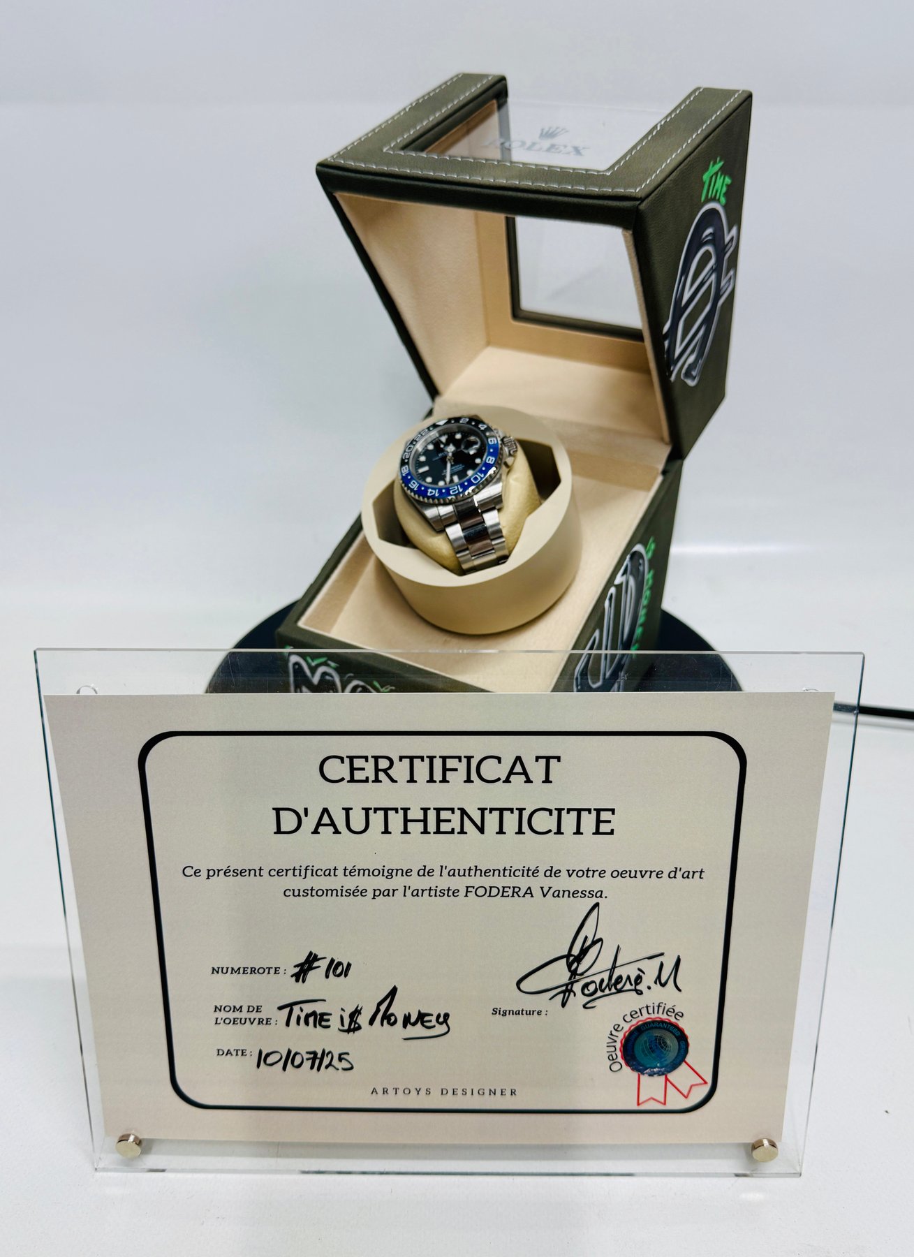 Artoys Designer by Vanessa Fodera – Art & Time – Time is Money – Édition Spéciale – Unique Exemplaire – Image 16