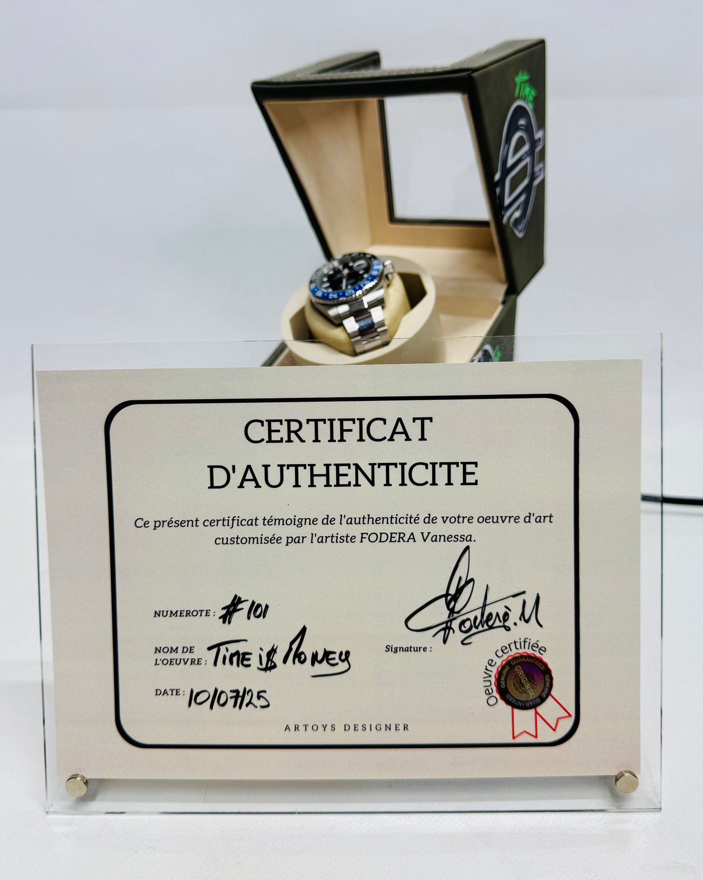 Artoys Designer by Vanessa Fodera – Art & Time – Time is Money – Édition Spéciale – Unique Exemplaire – Image 15