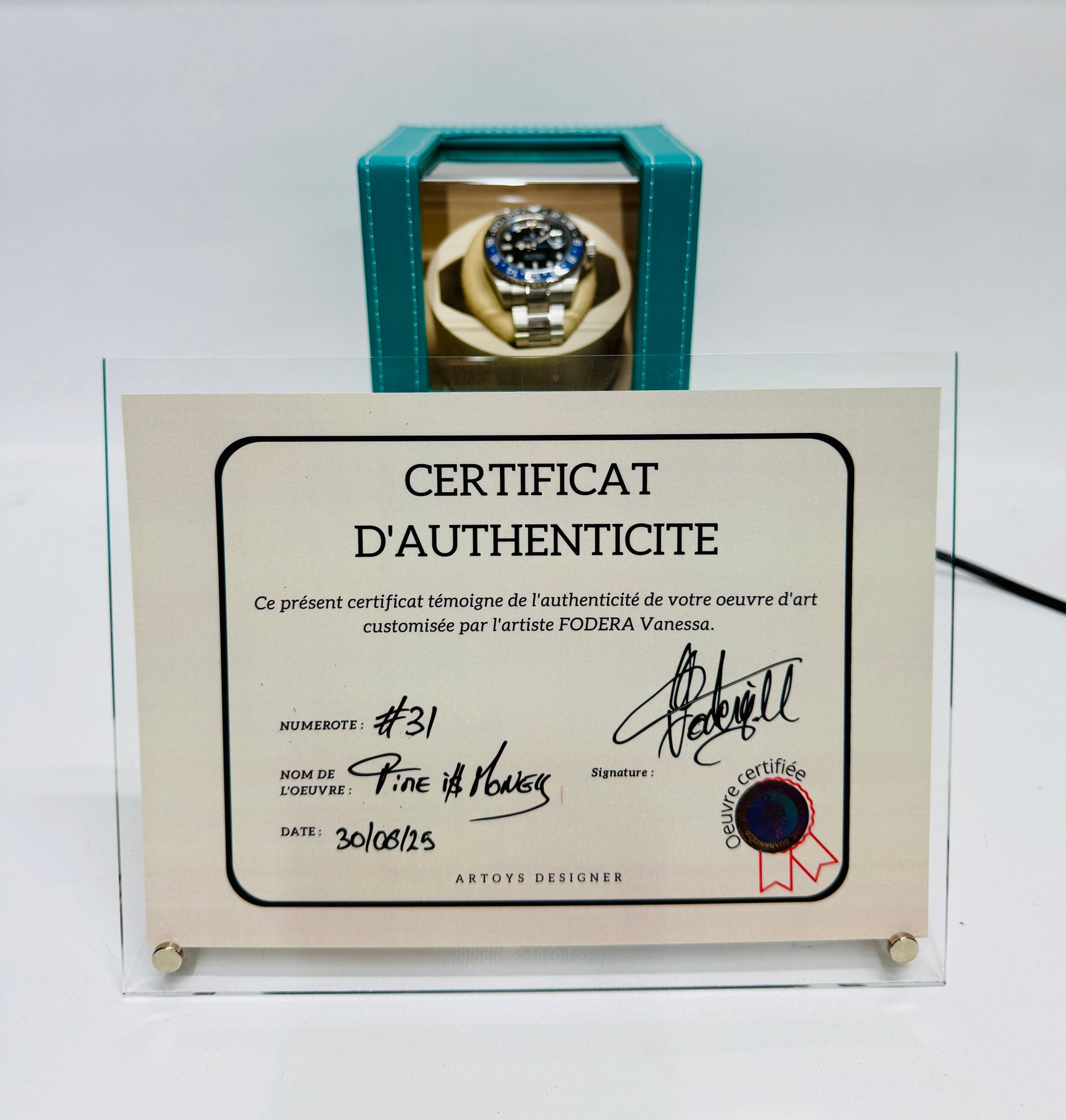 Artoys Designer by Vanessa Fodera – Art & Time – Time is Money – Édition Spéciale – Unique Exemplaire – Image 15