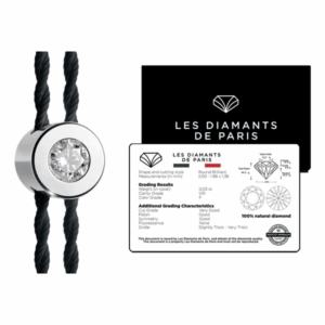 Les Diamants de Paris – Bracelet Solitaire Diamant et Argent