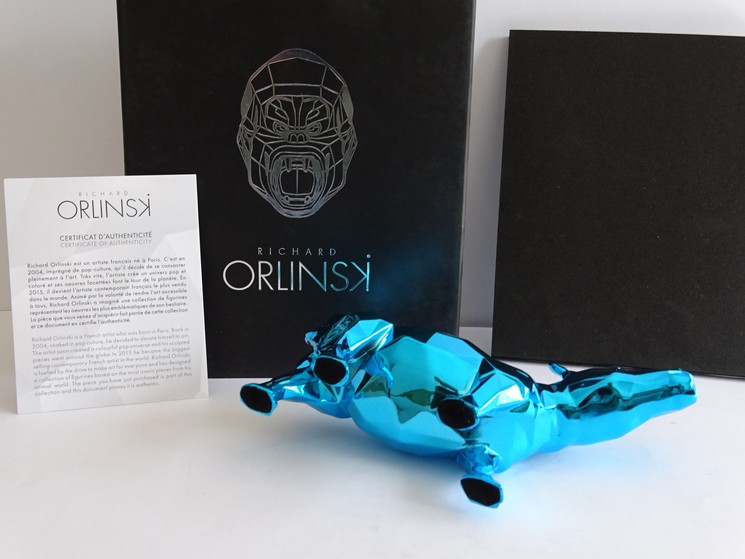 Richard Orlinski – Rhino Spirit – Édition Spéciale – Azur – (Édition Épuisée) – Image 4