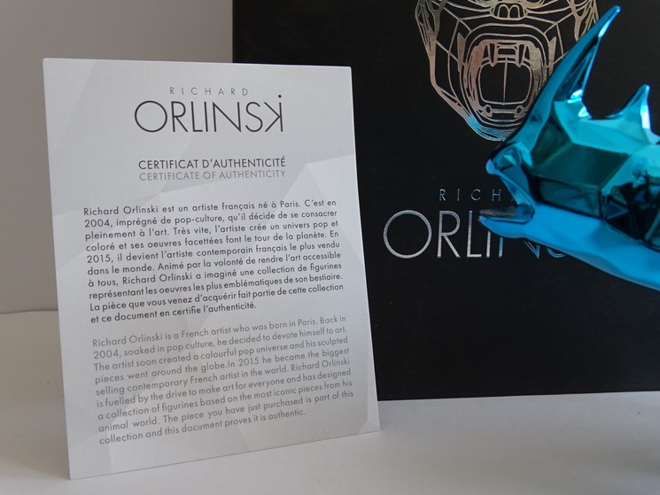 Richard Orlinski – Rhino Spirit – Édition Spéciale – Azur – (Édition Épuisée) – Image 5