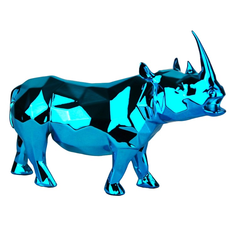Richard Orlinski – Rhino Spirit – Édition Spéciale – Azur – (Édition Épuisée) – Image 6