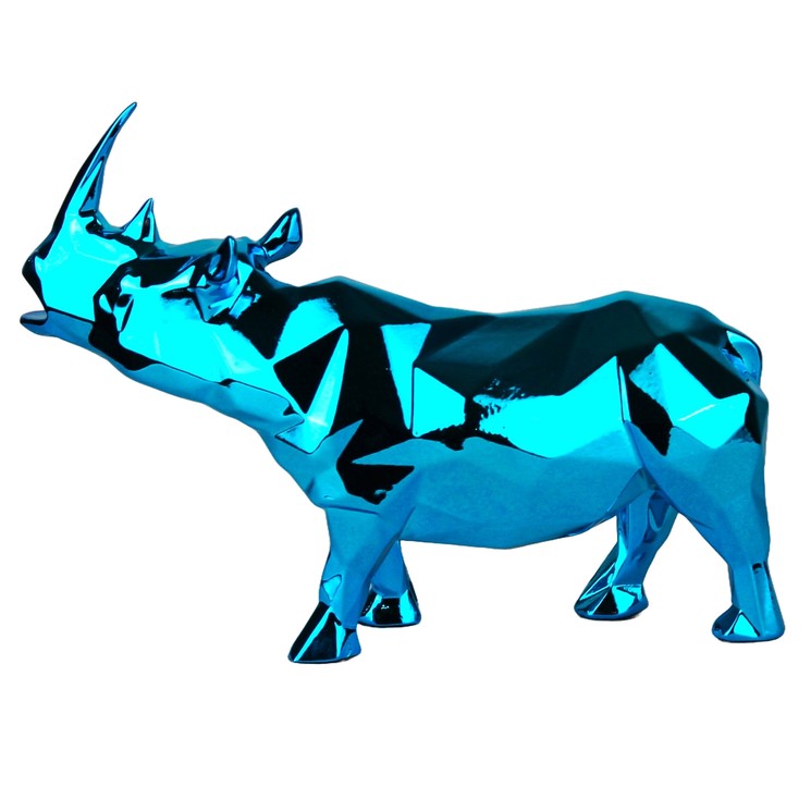 Richard Orlinski – Rhino Spirit – Édition Spéciale – Azur – (Édition Épuisée) – Image 7