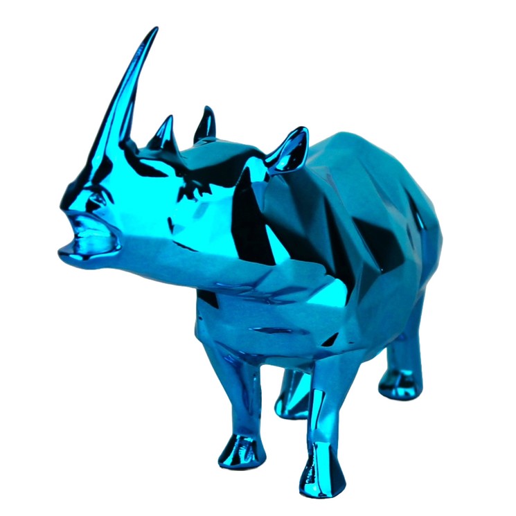 Richard Orlinski – Rhino Spirit – Édition Spéciale – Azur – (Édition Épuisée) – Image 8