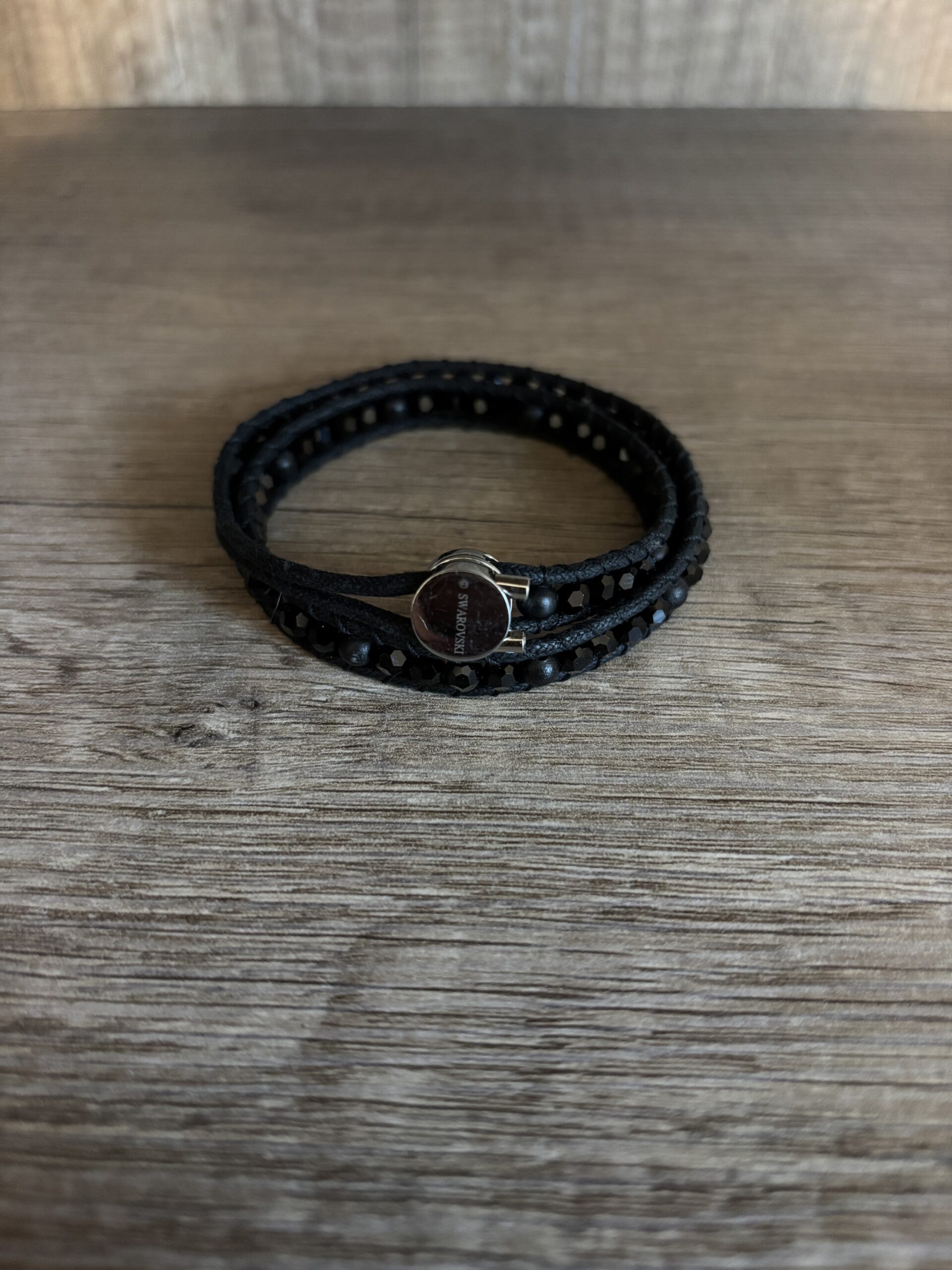 Swarovski – Bracelet Double Tour & Collier Ras-de-Cou – Cristaux Facettés – Image 3