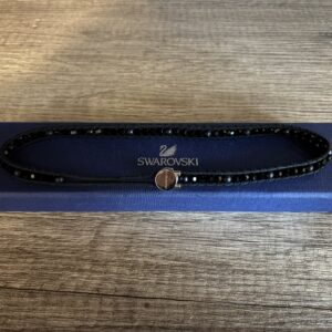 Swarovski – Bracelet Double Tour & Collier Ras-de-Cou – Cristaux Facettés