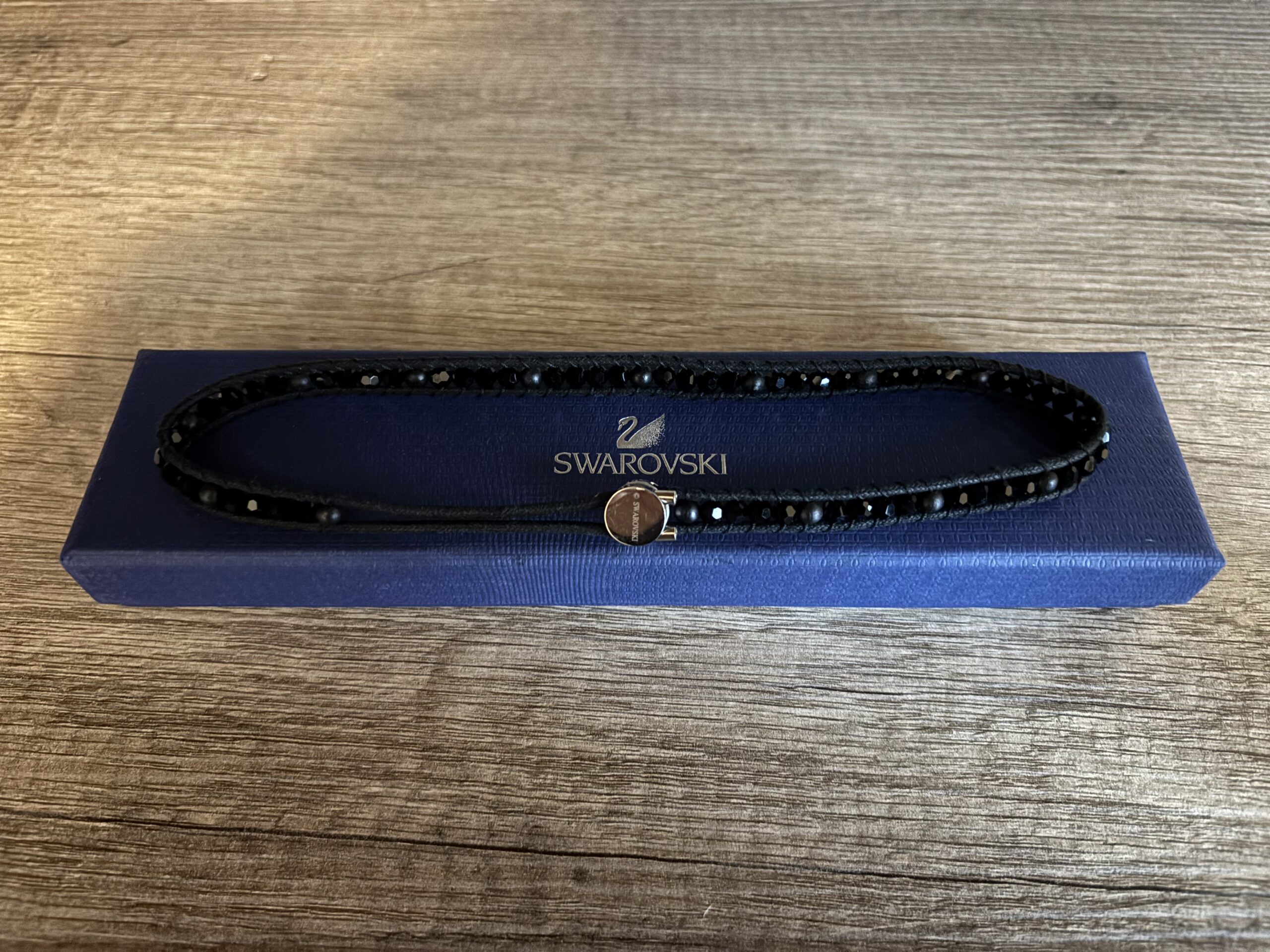 Swarovski – Bracelet Double Tour & Collier Ras-de-Cou – Cristaux Facettés